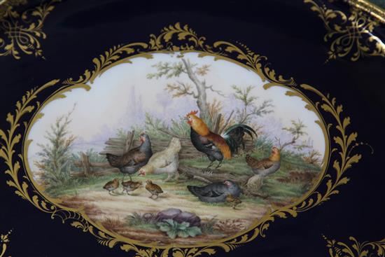 A fine Meissen bird-painted part cabaret set, second half 19th century, (8)